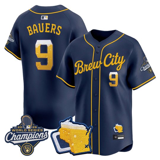 Men's Milwaukee Brewers "Brew City Edition" 2026 World Series Champions Vapor Premier Limited Jersey - Stitched