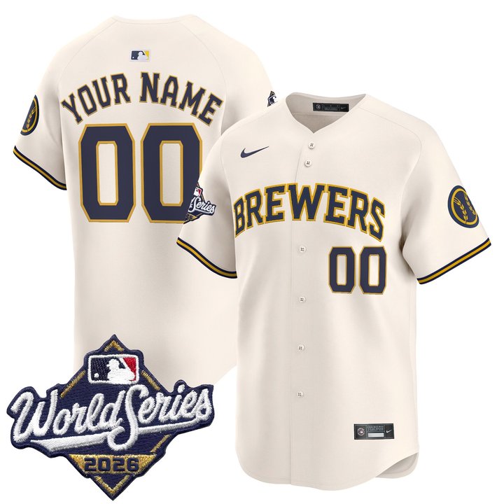 Milwaukee Brewers 2026 World Series Vapor Premier Limited Custom Jersey - All Stitched