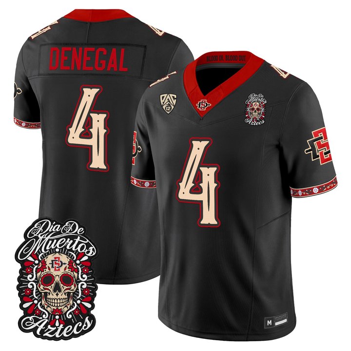 Men's San Diego State Aztecs Día de los Muertos Vapor Limited Jersey - All Stitched