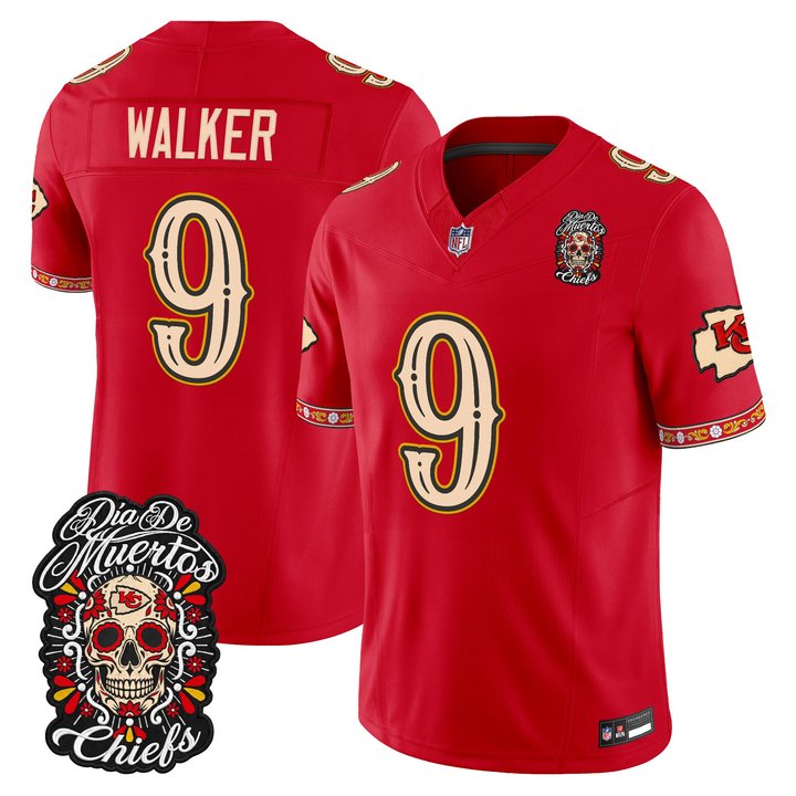 Men's Kansas City Chiefs Día de los Muertos Vapor Limited Jersey - All Stitched