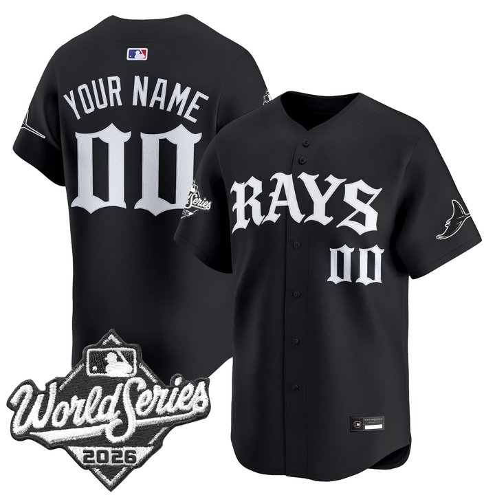 Tampa Bay Rays 2026 World Series Vapor Premier Limited Custom Jersey - Old English Edition - All Stitched