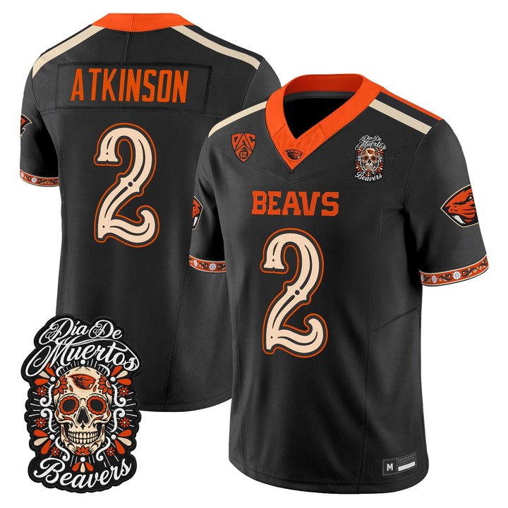 Men's Oregon State Beavers Día de los Muertos Vapor Limited Jersey - All Stitched
