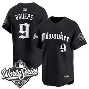 Men's Milwaukee Brewers 2026 World Series Vapor Premier Limited Jersey - Gothic Edition - All Stitched