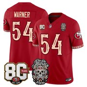 Men's San Francisco 49ers Día de los Muertos Vapor Limited Jersey - 80th Anniversary Patch - All Stitched