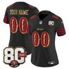 San Francisco 49ers 80th Anniversary Patch Vapor Limited Custom Jersey - Rivalries Edition - All Stitched