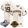 Men's Milwaukee Brewers 2026 World Series Vapor Premier Limited Jersey V2 - Bob Uecker Patch - All Stitched