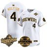 Men's Milwaukee Brewers 2026 World Series Vapor Premier Limited Jersey V2 - Bob Uecker Patch - All Stitched