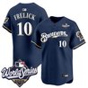 Men's Milwaukee Brewers Throwback Vapor Premier Limited Jersey - 2026 World Series - All Stitched