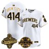 Men's Milwaukee Brewers 2026 World Series Champions Vapor Premier Limited Jersey - Bob Uecker Patch - All Stitched