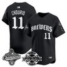 Men's Milwaukee Brewers 2026 World Series Champions Vapor Premier Limited Jersey - Old English Edition - All Stitched