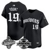 Men's Milwaukee Brewers 2026 World Series Champions Vapor Premier Limited Jersey - Old English Edition - All Stitched