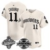 Men's Milwaukee Brewers 2026 World Series Champions Vapor Premier Limited Jersey - Old English Edition - All Stitched
