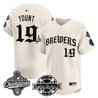 Men's Milwaukee Brewers 2026 World Series Champions Vapor Premier Limited Jersey - Old English Edition - All Stitched