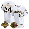 Men's Milwaukee Brewers 2026 World Series Champions Vapor Premier Limited Jersey - Old English Edition - All Stitched