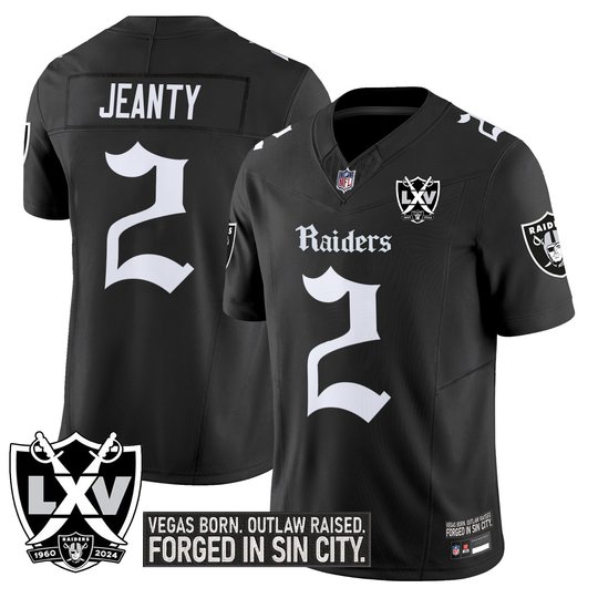 Men's Las Vegas Raiders 'Gothic Sin City Shadows Edition' Vapor Limited Jersey - All Stitched