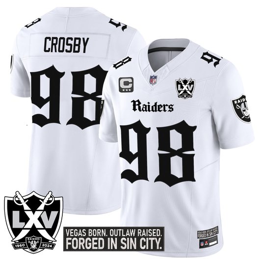 Men's Las Vegas Raiders 'Gothic Sin City Shadows Edition' Vapor Limited Jersey - All Stitched