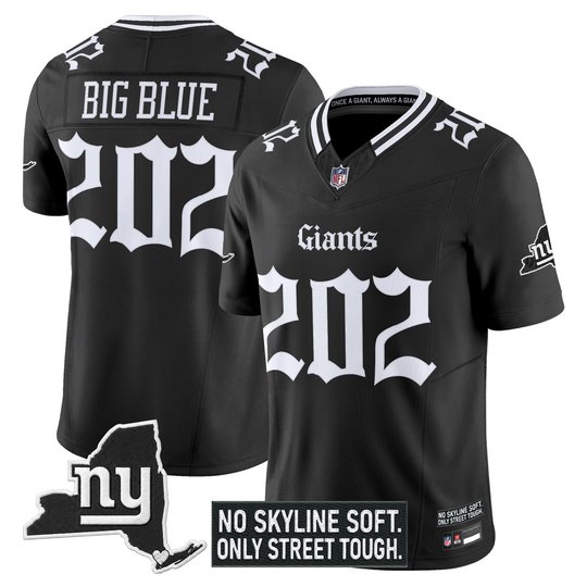 Men's New York Giants 'Gothic Gotham Edition' Vapor Limited Jersey - All Stitched