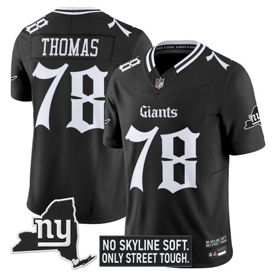 Men's New York Giants 'Gothic Gotham Edition' Vapor Limited Jersey - All Stitched
