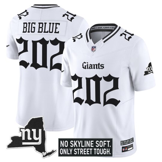 Men's New York Giants 'Gothic Gotham Edition' Vapor Limited Jersey - All Stitched