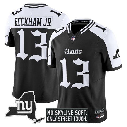 Men's New York Giants 'Gothic Gotham Edition' Vapor Limited Jersey - All Stitched