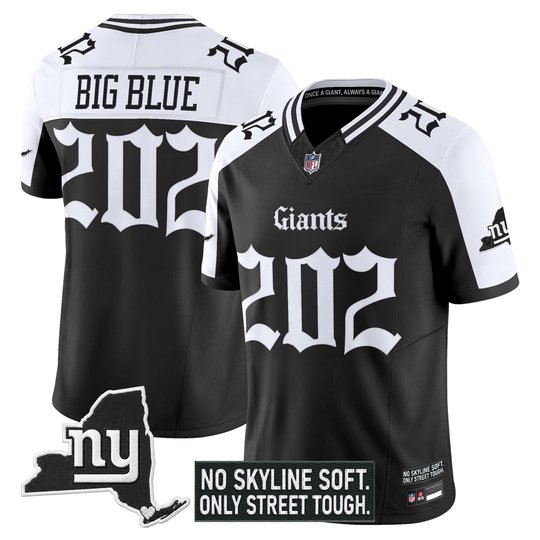 Men's New York Giants 'Gothic Gotham Edition' Vapor Limited Jersey - All Stitched