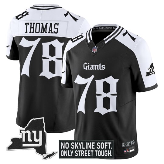 Men's New York Giants 'Gothic Gotham Edition' Vapor Limited Jersey - All Stitched