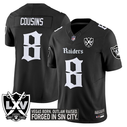 Men's Las Vegas Raiders 'Gothic Sin City Shadows Edition' Vapor Limited Jersey - All Stitched