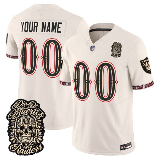 Las Vegas Raiders Día de los Muertos Vapor Limited Custom Jersey - All Stitched