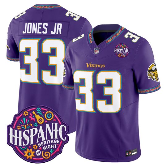 Men's Minnesota Vikings 2026 Latino Heritage Month Vapor Limited Jersey - All Stitched