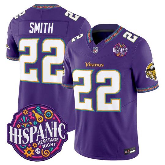 Men's Minnesota Vikings 2026 Latino Heritage Month Vapor Limited Jersey - All Stitched