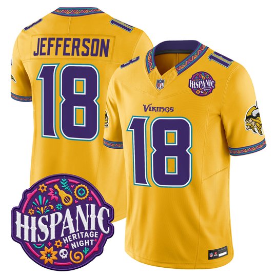 Men's Minnesota Vikings 2026 Latino Heritage Month Vapor Limited Jersey - All Stitched