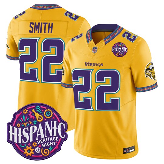 Men's Minnesota Vikings 2026 Latino Heritage Month Vapor Limited Jersey - All Stitched