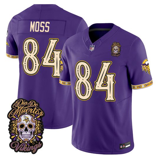 Men's Minnesota Vikings Día de los Muertos Vapor Limited Jersey - All Stitched