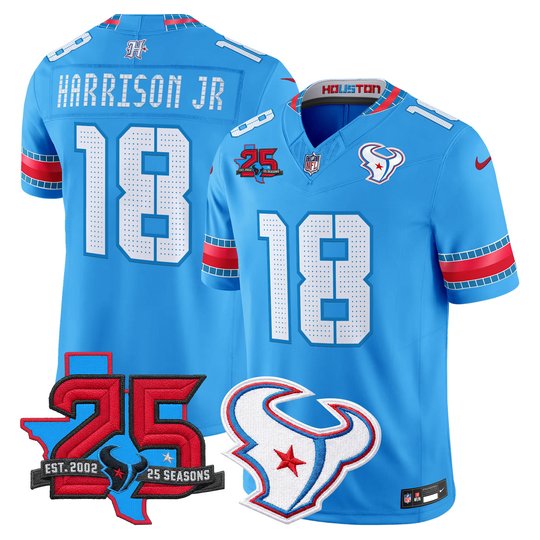 Men's Houston Texans 2026 "Rivalries" Vapor Limited Jersey - 25th Year Anniversary Patch - All Stitched