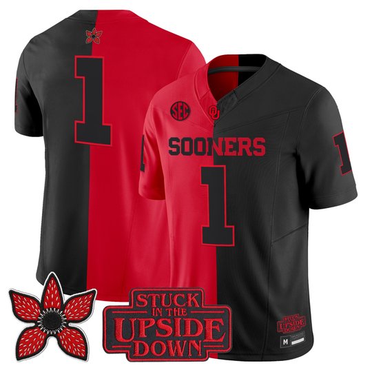 Men's Oklahoma Sooners 'Stranger Things Edition' Vapor Limited Jersey - All Stitched