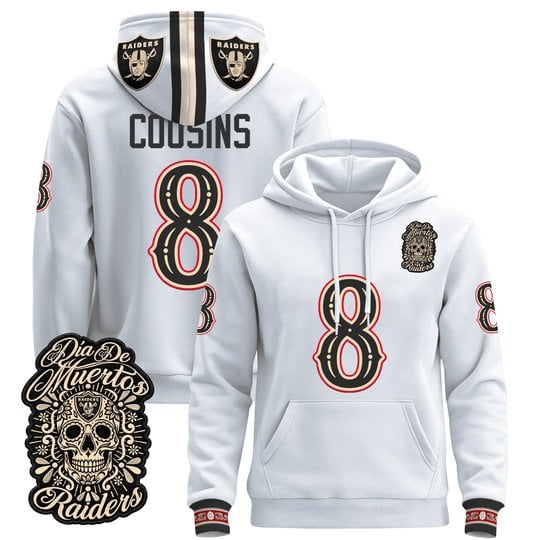 Men's Las Vegas Raiders Día de los Muertos Premium Pullover Hoodie - All Stitched