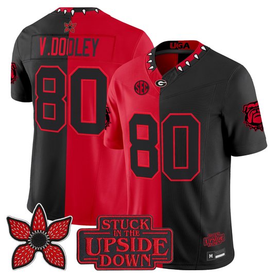 Men's Georgia Bulldogs 'Stranger Things Edition' Vapor Limited Jersey - All Stitched