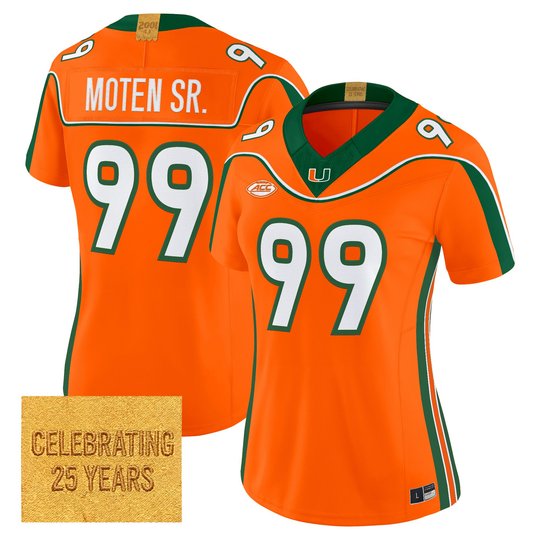 Women's Miami Hurricanes 2001 Throwback Vapor Limited Jersey - All Stitched