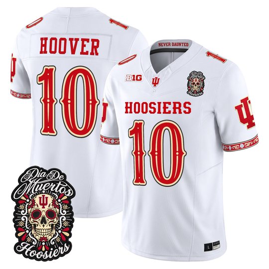 Men's Indiana Hoosiers Día de los Muertos Vapor Limited Jersey - All Stitched