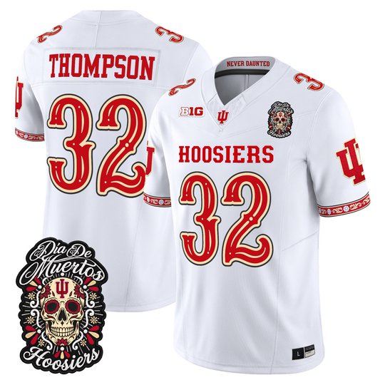Men's Indiana Hoosiers Día de los Muertos Vapor Limited Jersey - All Stitched