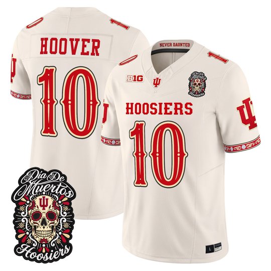 Men's Indiana Hoosiers Día de los Muertos Vapor Limited Jersey - All Stitched