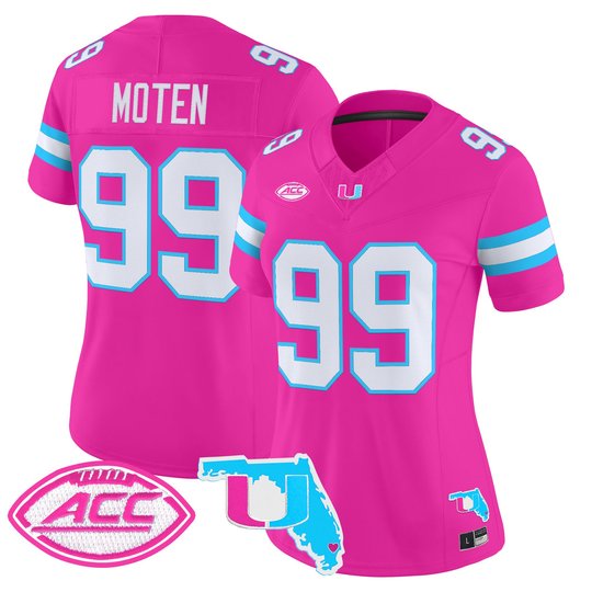 Women's Miami Hurricanes Vice City Vapor Limited Jersey - All Stitched