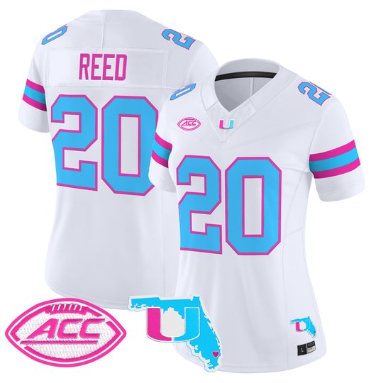 Women's Miami Hurricanes Vice City Vapor Limited Jersey - All Stitched