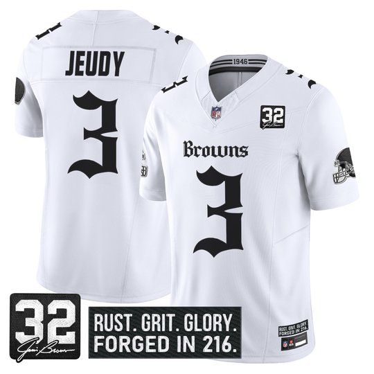 Men's Cleveland Browns 'Gothic Dawg Shadows Drop' Vapor Limited Jersey - All Stitched