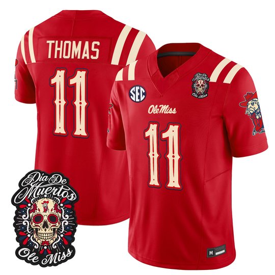 Men's Ole Miss Rebels Día de los Muertos Vapor Limited Jersey - All Stitched