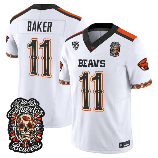 Men's Oregon State Beavers Día de los Muertos Vapor Limited Jersey - All Stitched
