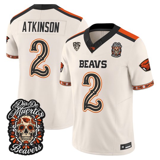 Men's Oregon State Beavers Día de los Muertos Vapor Limited Jersey - All Stitched