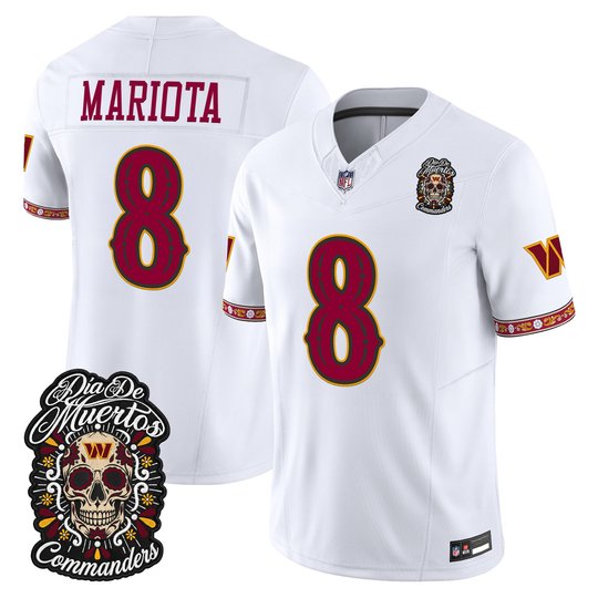 Men's Washington Commanders Día de los Muertos Vapor Limited Jersey - All Stitched