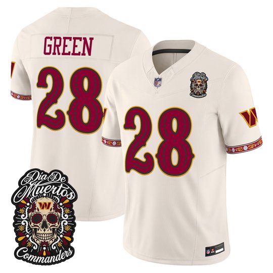 Men's Washington Commanders Día de los Muertos Vapor Limited Jersey - All Stitched