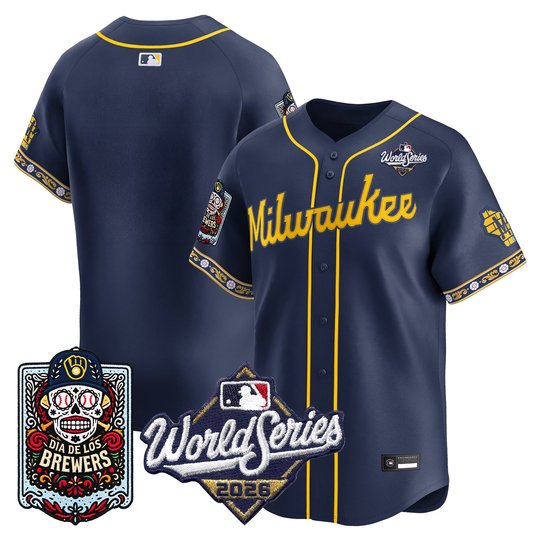 Men's Milwaukee Brewers Día de los Muertos Vapor Premier Limited Jersey - 2026 World Series - Stitched
